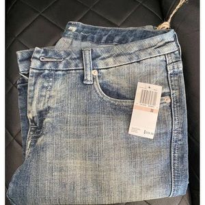 7 for All Mankind A Pocket Women's Size 30 Flare Jeans Stretch Med/Drk Wash NWT